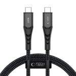 Juodas kabelis TECH-PROTECT UB11T ULTRABOOST TYPE-C CABLE PD 100W / QC3.0 100CM