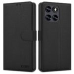 Juodas atverčiamas dėklas Motorola Moto G67 / G77 "Tech-Protect Wallet"