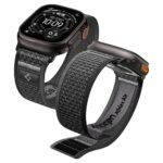 Pilkas-juodas apyrankė Apple Watch 8 / 9 / 10 / 11 / SE / ULTRA (44 / 45 / 46 / 49 MM) "Spigen Athlex Air 2"