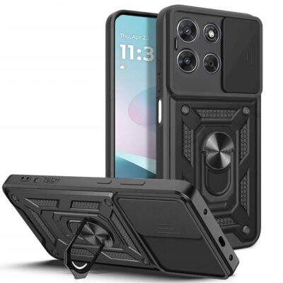 Juodas deklas Motorola Moto G57 POWER / G67 POWER Tech-Protect Camshield Pro