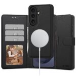 Juodas matinis atverčiamas dėklas Samsung Galaxy S26 "Tech-Protect Wallet Magsafe"