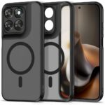 Juodas matinis dėklas Motorola Moto G67 / G77 Tech-Protect Magmat Magsafe su MagSafe žiedu