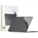 Juodas matinis dėklas MACBOOK PRO 14 M1-M5 PRO / M5 PRO MAX 2021-2026 "Tech-Protect Softshell"