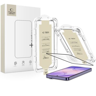 Juodas apsauginis stiklas Samsung Galaxy S26 Ultra "TECH-PROTECT QUICK SET AR+"