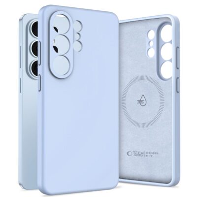 Šviesiai mėlynas Tech-Protect Silicone Magsafe dėklas Samsung Galaxy S26 Ultra