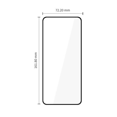 Juodas apsauginis ekrano stikliukas Motorola Moto G57, G57 Power ir G67 Power, TECH-PROTECT Glass Fit+ 2-Pack