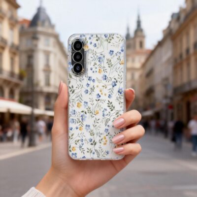 Gėlių dėklas Samsung Galaxy A27 5G Tech-Protect FlexAir su gėlių motyvu