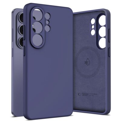 Violetinis cobalt dėklas Samsung Galaxy S26 Ultra, matomos kameros išpjovos.