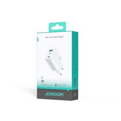 Baltas Joyroom JR-TG6 30W 2xUSB-C / USB-A ikroviklio pakuotes vaizdas