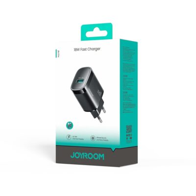 Juodas įkroviklis Joyroom JR-TF4 18W USB-A dėžutėje