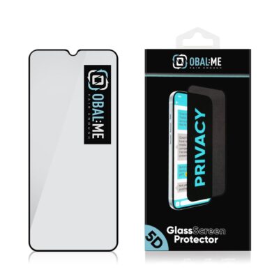 Juodas apsauginis stiklas OBAL:ME Privacy 5D Glass Screen Protector Samsung Galaxy A37 5G/A57 5G