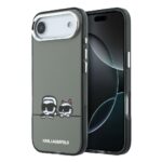 Juodas originalus dėklas Karl Lagerfeld IML K&CH Heads Logo MagSafe telefonui Apple Iphone Air