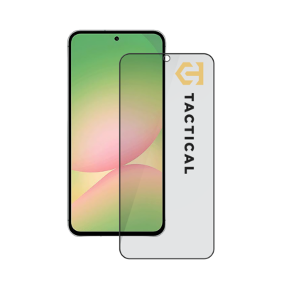 Juodas apsauginis ekrano stikliukas Samsung Galaxy A57 su Tactical Glass Shield Privacy Stealth 5D