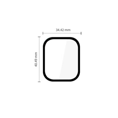 Juodas apsauginis stiklas Huawei Watch 5 Fit Tech-Protect Glass Flex+ 2-Pack, su apvaliais kampais