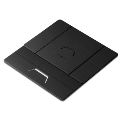 Juodas kompiuterio stovas SPIGEN LD201-S8 SlimFold laptopui ir planšetėms