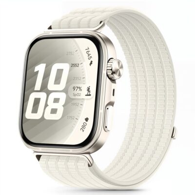 Starlight apyranke Huawei Watch Fit su baltos spalvos nailonine apyranke