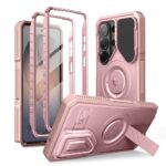 Rausvas dėklas Samsung Galaxy S26 Ultra Tech-Protect Kevlar Magsafe su kamera ir stovėjimo funkcija