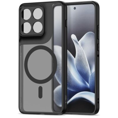 Juodas matinis dėklas Motorola Edge 70 5G su magnetine MagSafe technologija