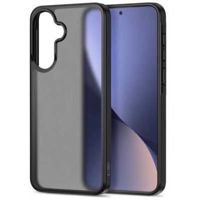 Juodas matinis dėklas Samsung Galaxy A36 A37 A56 A27 5G Tech-Protect Magmat su matinio paviršiaus medžiaga