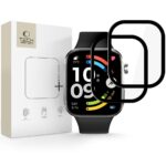 Juodas apsauginis stiklas XIAOMI REDMI WATCH 6 "TECH-PROTECT GLASS FLEX+ 2-PACK"