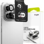 Juodas apsauginis kameros stikliukas Nothing Phone 4A Pro su Ringke Camera Frame Protector 2-Pack
