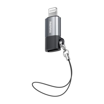 Remax CB32 Lightning to USB-C adapteris su raktu laikikliu