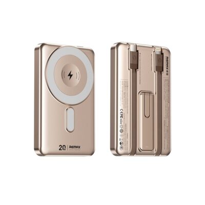 Auksine isorine baterija Power Bank Remax CX-2 15W MagSafe belaidis ikrovimas