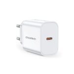 Baltas įkroviklis Choetech PD3042 45W USB-C su USB-C jungtimi tiekiančioje pusėje
