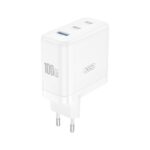 Baltas įkroviklis XO CE35 100W 2xUSB-C / USB-A