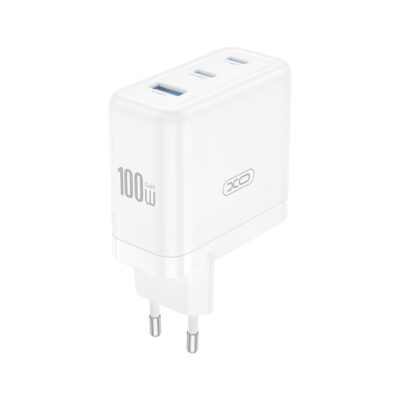 Baltas įkroviklis XO CE35 100W 2xUSB-C / USB-A