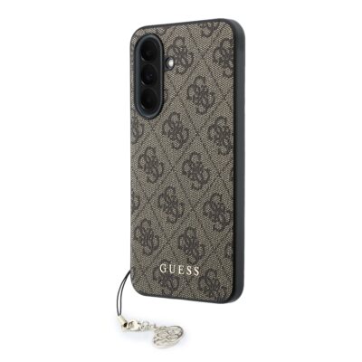 Rudas originalus deklas Guess PU 4G su metaliniu logotipu skirtas Samsung Galaxy A37