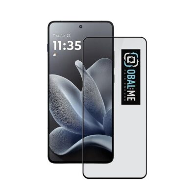 Juodas apsauginis ekrano stikliukas Motorola Edge 70 OBAL:ME 5D Glass Screen Protector