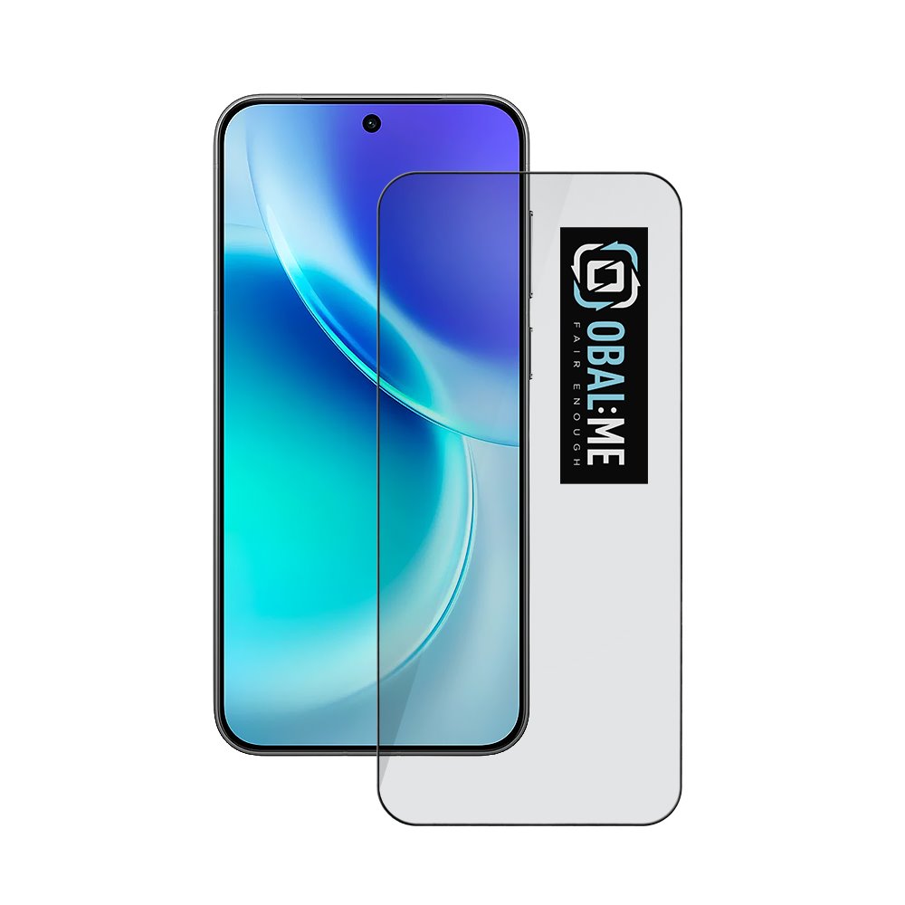 Juodas apsauginis ekrano stikliukas Vivo X300 OBAL:ME 5D Glass Screen Protector Juodas apsauginis stikliukas Vivo X300 OBAL:ME 5D Glass Screen Protector