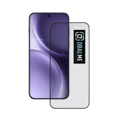 Juodos spalvos apsauginis ekrano stikliukas Vivo X300 Pro OBAL ME 5D Glass Screen Protector