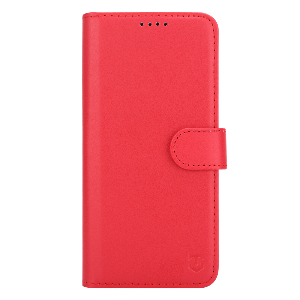 Raudonas atverčiamas dėklas Tactical Field Notes telefonui Samsung Galaxy A27 5G Raudonas atverčiamas dėklas Tactical Field Notes telefonui Samsung Galaxy A27 5G, matoma užsegimo juostelė ir viršuje esančios mažos skylutės.