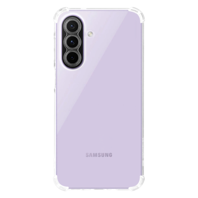 Skaidrus dėklas Tactical TPU Plyo telefonui Samsung Galaxy A27 5G – permatoma nugara su baltais kampais