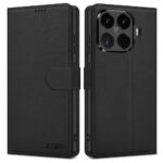 Juodas atverčiamas dėklas Xiaomi 17T Pro "Tech-Protect Wallet"