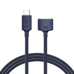 Tamsiai mėlynas laidas pakrovimo "TECH-PROTECT MMC01 ULTRABOOST MAGNETIC MACBOOK CABLE TYPE-C TO MAGSAFE 3 140W 200CM"