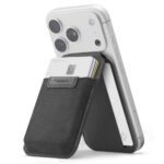 Juoda magnetinė piniginė "SPIGEN S314-4 SLIM FOLD TRIPOD WALLET MAGSAFE"
