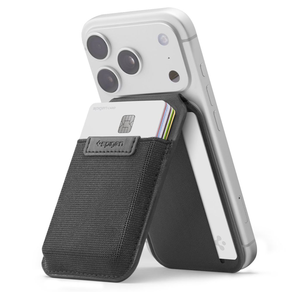 Juoda magnetinė piniginė "SPIGEN S314-4 SLIM FOLD TRIPOD WALLET MAGSAFE" Juoda magnetinė piniginė "SPIGEN S314-4 SLIM FOLD TRIPOD WALLET MAGSAFE" - Image 1