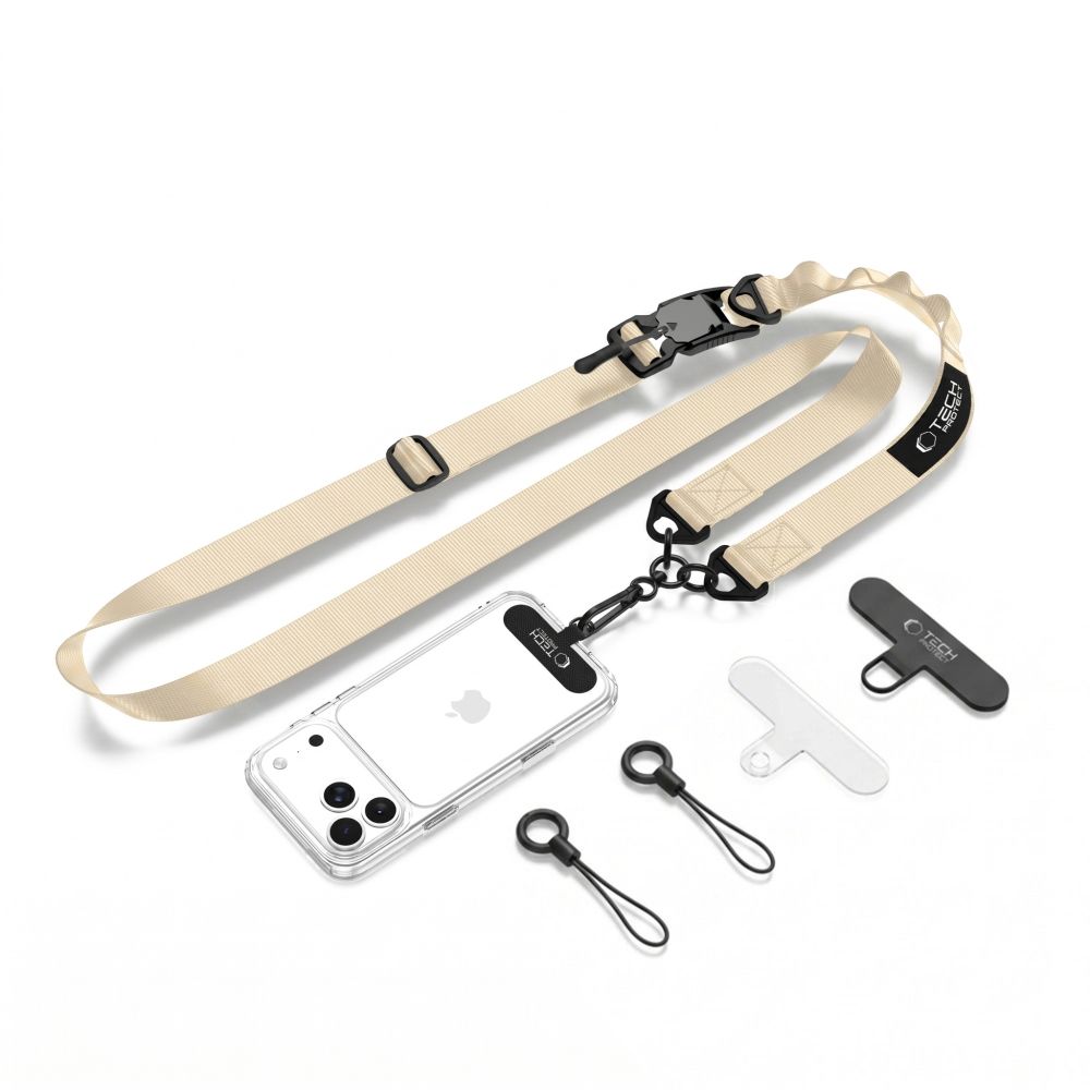 Beige dirželis "TECH-PROTECT C9S ROPE CROSSBODY" Beige dirželis "TECH-PROTECT C9S ROPE CROSSBODY" - Image 1