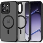 Juodas matinis dėklas OnePlus Nord 6 "Tech-Protect Magmat Magsafe"
