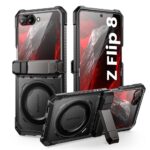 Juodas dėklas Samsung Galaxy Z Flip 8 "Supcase UB Grip Mag Magsafe"