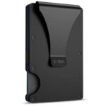Juoda kortelių piniginė TECH-PROTECT THORN RFID CARD WALLET su metaliniu spaustuku