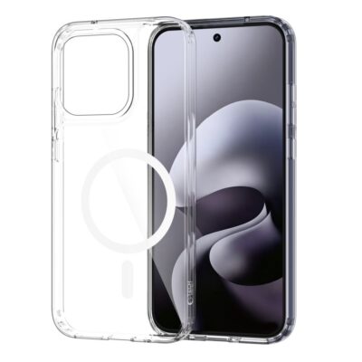 Skaidrus dėklas Motorola G67 G77 Tech-Protect FlexAir Hybrid Magsafe su kameros angomis