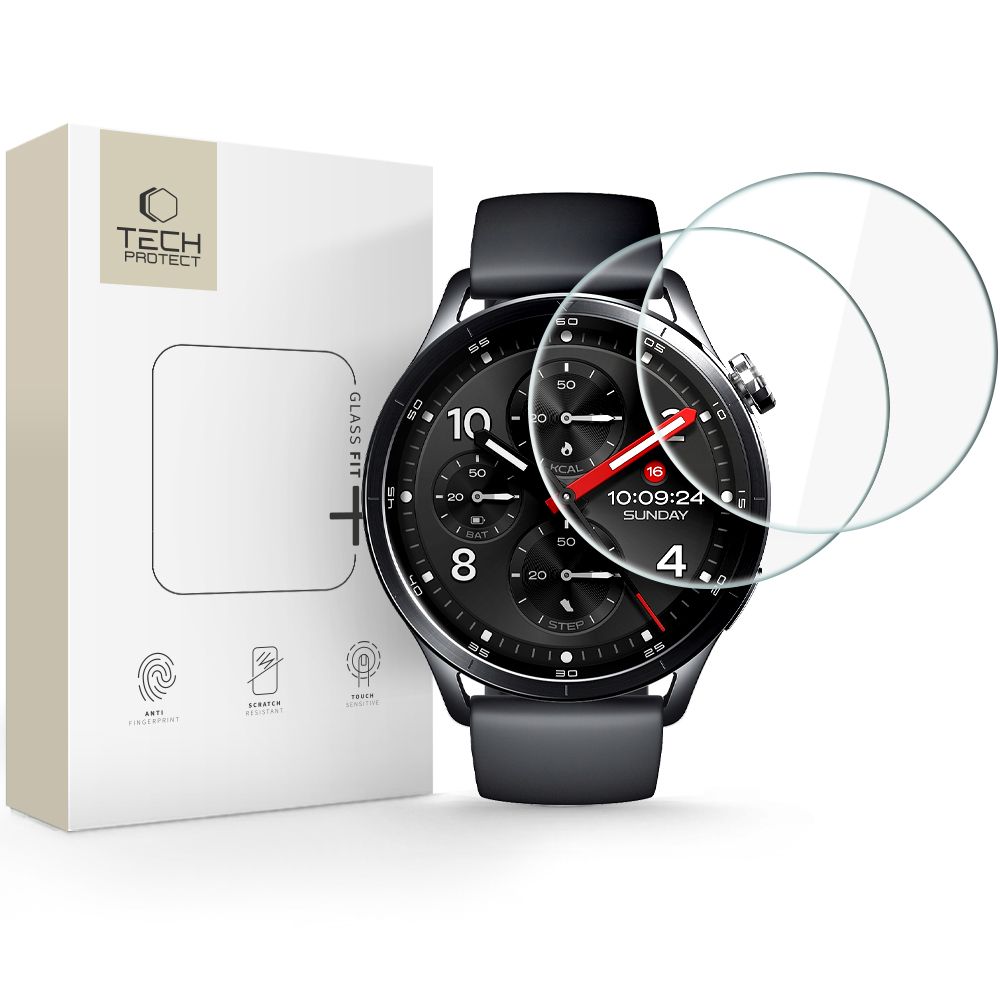 Skaidrus apsauginis stiklas XIAOMI WATCH S5 (46 MM) "TECH-PROTECT GLASS FIT+ 2-PACK" Skaidrus apsauginis stiklas XIAOMI WATCH S5 (46 MM) "TECH-PROTECT GLASS FIT+ 2-PACK" - Image 1