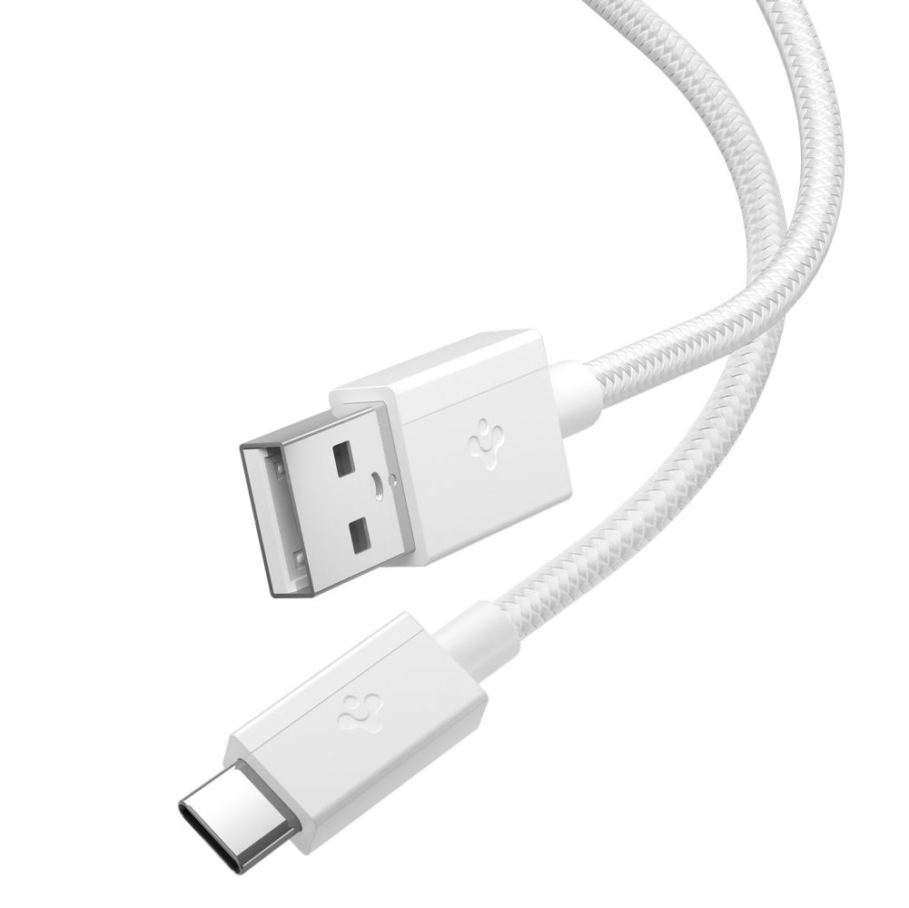 Baltas kabelis SPIGEN EB6015AC ESSENTIAL TYPE-C CABLE 60W 150CM Baltas kabelis SPIGEN EB6015AC ESSENTIAL TYPE-C CABLE 60W 150CM - Image 1