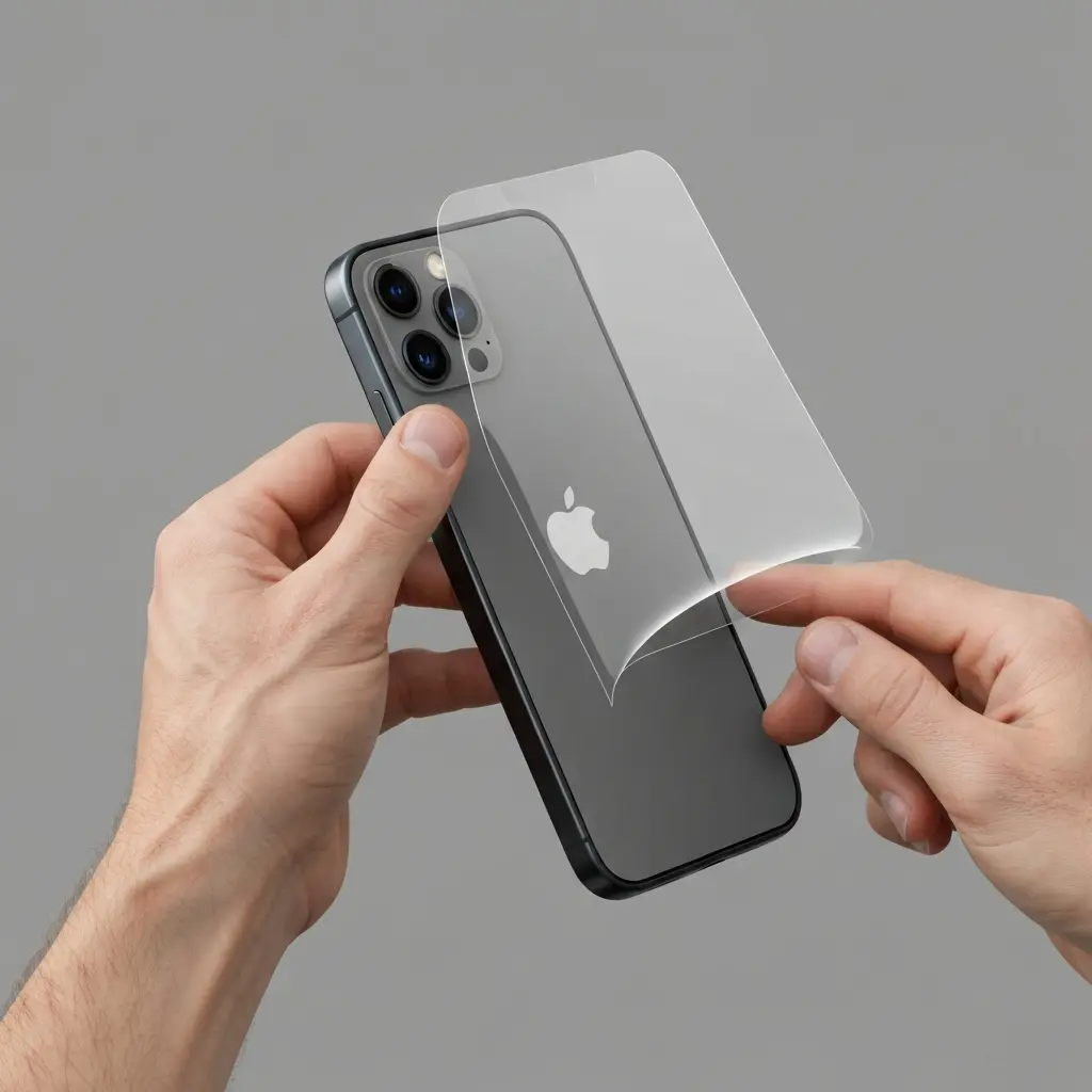 Apsauginio stiklo klijavimas ant iPhone ekrano