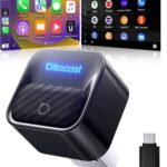 Juodas belaidis CarPlay / Android Auto adapteris Ottocast Mini Core CA525-T3