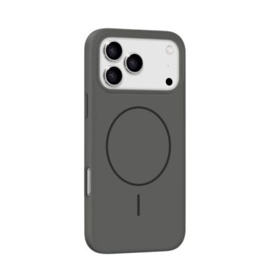 Juodas dėklas Apple iPhone 17 Pro Max X-Level Fluid Skin MagSafe telefonu apsaugai